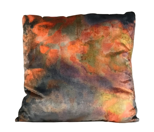 Funky Gray Orange Modern Pillow 50" x 50"