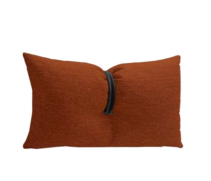 Orange Fabric Modern Pillow