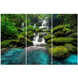 new Forest Falls Modern Plexi Art  Set of three