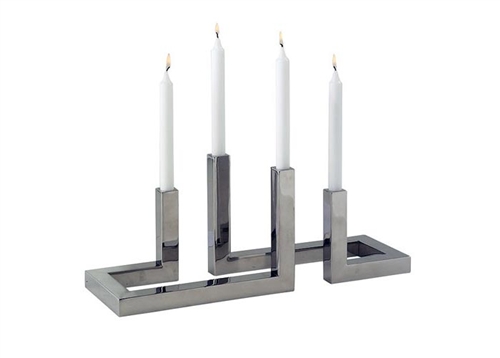 Interlock Modern Candle Holder Set