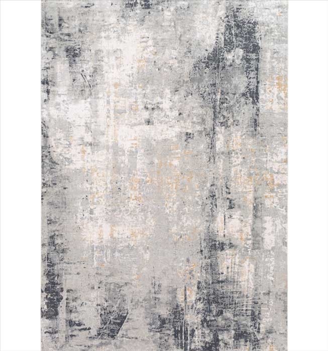 Milano Modern Rug Light Gray, Mustard, Off-White, Charcoal, Gray