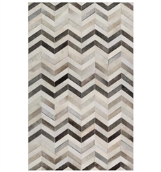 Trail Modern Cowhide Rug Chevron Collection