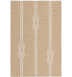 Capri Ropes Indoor/Outdoor Rug Neutral Five feet by seven feet six inches. Available for special Order at MH2G. The perfect area rug to add abstract and modern design to your space