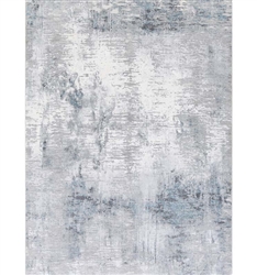 Edinburgh Modern Rug Cream, Light Gray, Medium Gray, Charcoal, Sky Blue, Navy 6'7" x 9'6"