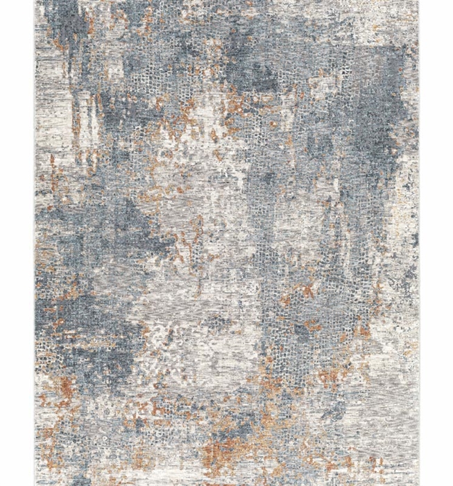 Cardiff Modern Rug Medium Gray, Light Blue, Mustard, Dark Blue, Dusty Pink, Brick Red Collection