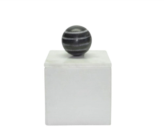 Marble 4x6 Box White Modern Accessory