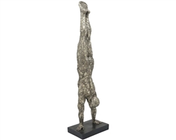 Resin Gymnast 37"H Gunmetal Modern Accessory