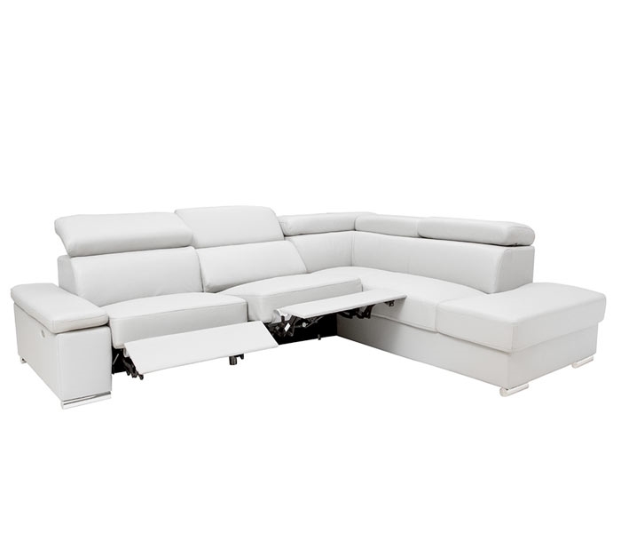 The graceful lines and adjustable head and arm rests make this sectional stylish enough for any room while maximizing comfort. Available with or without recliner.
