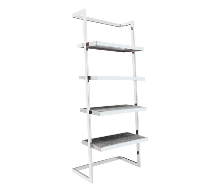 Nouveau Etagere Modern Shelves in grey finish