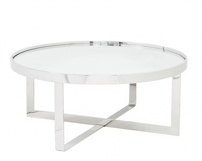 The Varzi Tables have a grey mirror top. Various sizes available to accommodate your space.