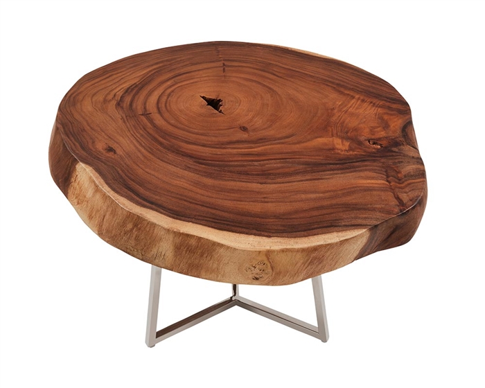 Verona Teak Root Slab Modern Tables