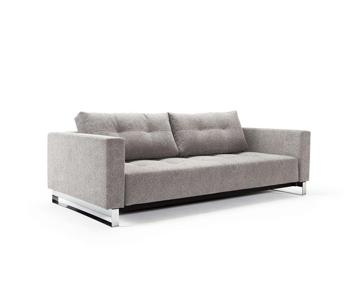 Cassius Deluxe Excess Medium Grey Fabric Sofa Bed * Special Order