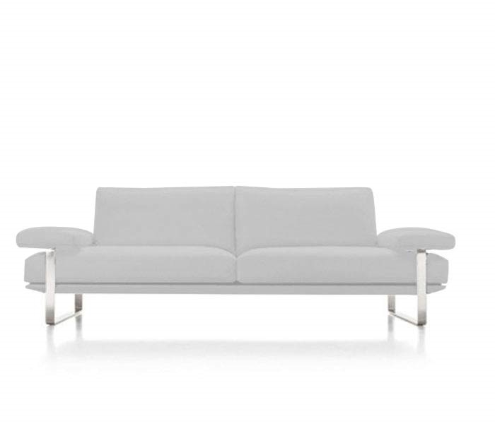 Lizzano Modern Sofa in 100% Italian White Leather