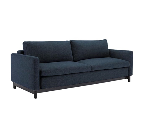 Disa Modern Armless Sofa Black Wood Legs 55x79