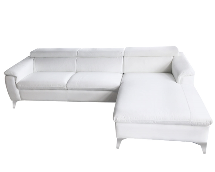 Sectional white Leather Sofa RF