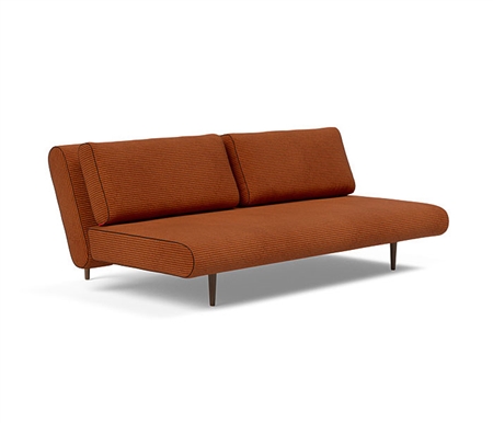 Unfurl Modern Lounger Sofa Bed Corduroy Burnt Orange Available for special order