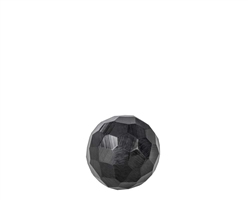 Faceted 3" Acrylic Decor Ball - Ebony Black