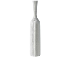 Zoro Carved Line 37.25h" Resin Floor Vase