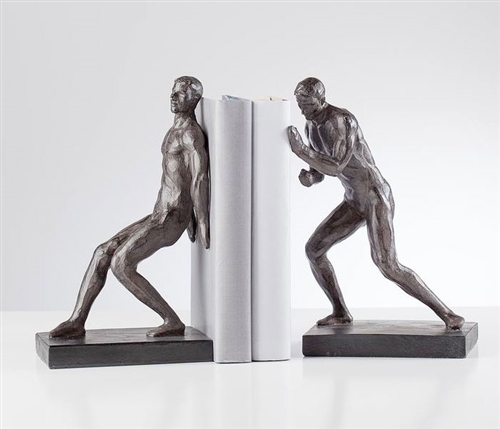 Athletic Resin Men Bookends Set of Two