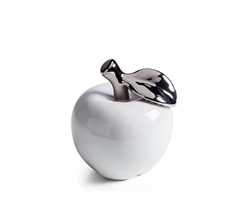 Orchard Ceramic Apple Decor - White