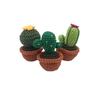 Cactus Amigurumi DIY Kit (Knit and Crochet)