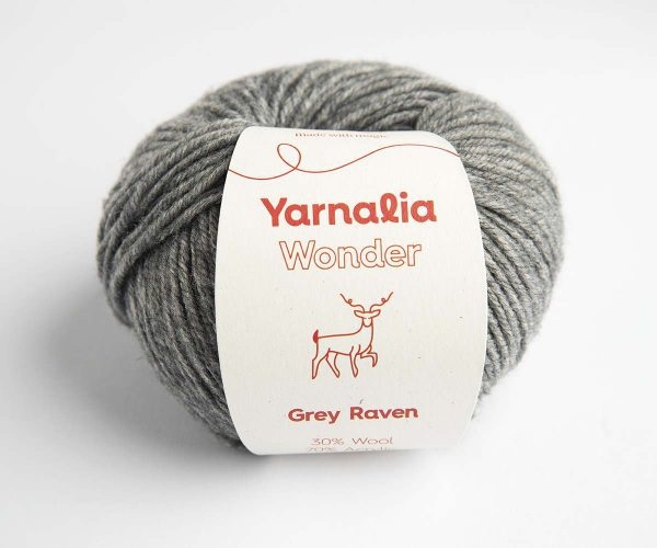 Wonder - Grey Raven - Yarnalia - 4Pack