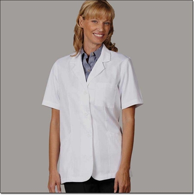 Fashion Seal Healthcare Women's Short Sleeve Lab Coat