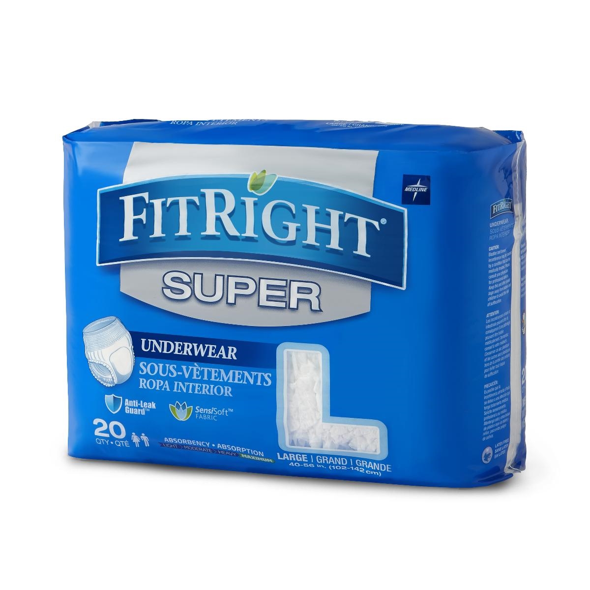 Medline FitRight Heavy Absorbency Protective Underwear — Medical