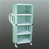 Multi-Purpose Cart, 4 Shelves with Mint Green Cover