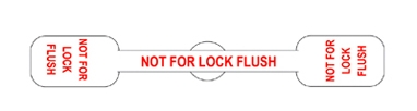 Not for Lock Flush Label