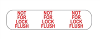 Not for Lock Flush Label