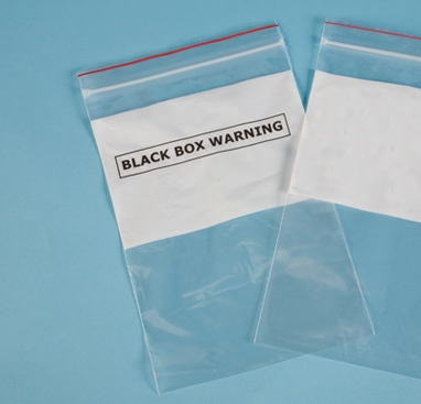 Black Box Warning Bag, 6 x 9