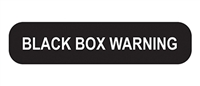 Black Box Warning Label