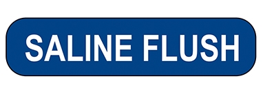 Saline Flush Label