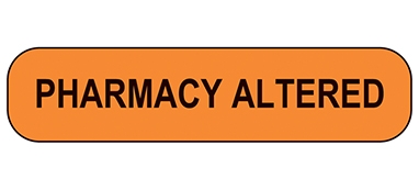 Pharmacy Altered Label