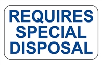 Requires Special Disposal Label