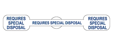 Requires Special Disposal Label