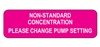 Non-Standard Concentration Label
