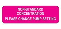 Non-Standard Concentration Label
