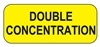 Double Concentration Label