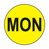 MONDAY Circle Label
