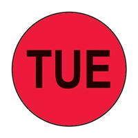 TUESDAY Circle Label
