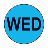 WEDNESDAY Circle Label