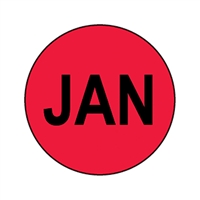 JANUARY Circle Label