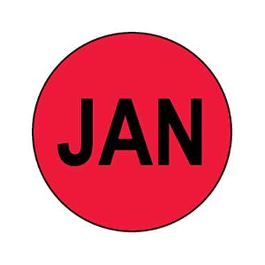 JANUARY Circle Label