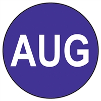 AUGUST Circle Label