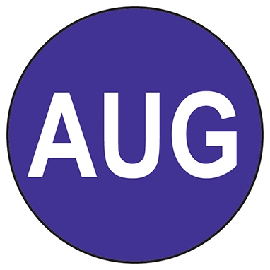 AUGUST Circle Label