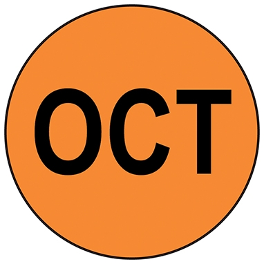 OCTOBER Circle Label