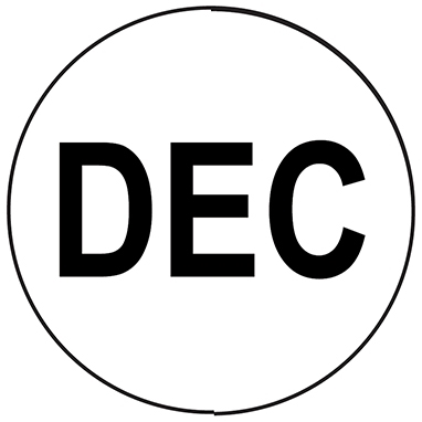 17934 DECEMBER Circle Label