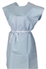 McKesson 18-10847 One Size Fits Most Blue Adult NonSterile Patient Exam Gown
